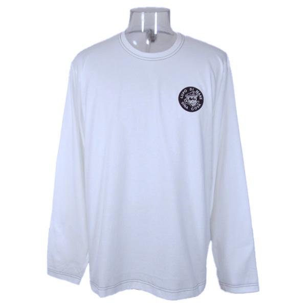 美品 SINA COVA シナコバ コットン 長袖 クルーネック 胸ロゴワッペン SINA COVA ・シナコバ (LL) ／長袖Tシャツ メンズ 丸首（クルー