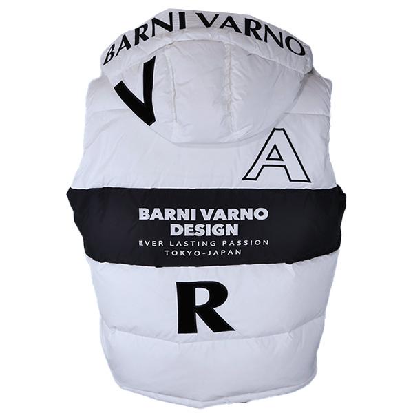 BARNI VARNO フード付きダウンベスト ホワイト BARNI VARNO フード付きダウンベスト ホワイト BARNI VARNO