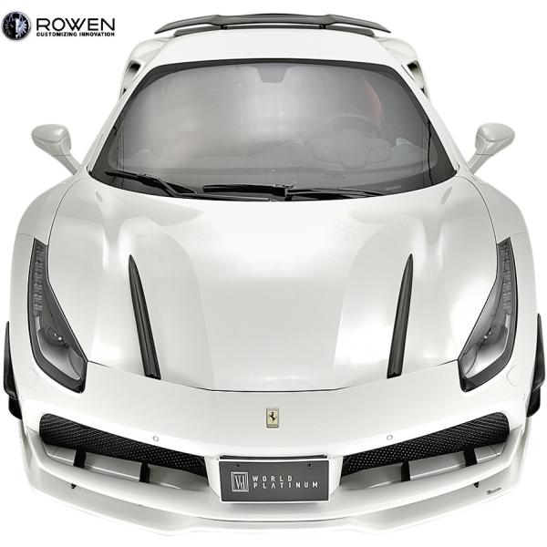 �yM's�z �t�F���[�� 488 GTB/�X�p�C�_�[ (2015.07-) ROWEN WORLD PLATINUM �{���l�b�g�t�[�h���C�i�[ �^�^ Wet Carbon �J�[�{�� ���G�� ���E�F�� 1F003B10
