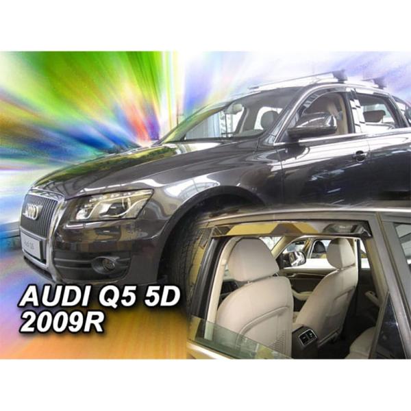 【M's】AUDI アウディ Q5 8R SUV (2009-2017) HEKO ドアバイザー サイドバイザー 1台分 (フロント+リア) ヘコ 雨避