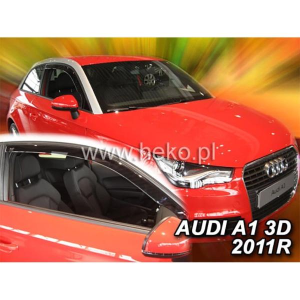 【M's】AUDI アウディ A1 8X ハッチバック 3D (2011-2019) HEKO ドアバイザー サイドバイザー 左右 ( 2枚 ) 社外品