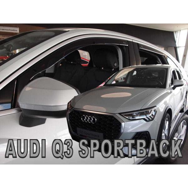 【M's】AUDI アウディ Q3 F3 スポーツバック  (2020-) HEKO ドアバイザー サイドバイザー 1台分 (フロント+リア) ヘコ 雨