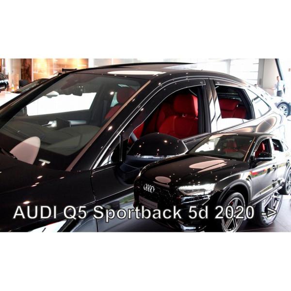 【M's】AUDI アウディ Q5 FY スポーツバック (2021-)  HEKO ドアバイザー サイドバイザー 1台分 (フロント+リア) ヘコ パ