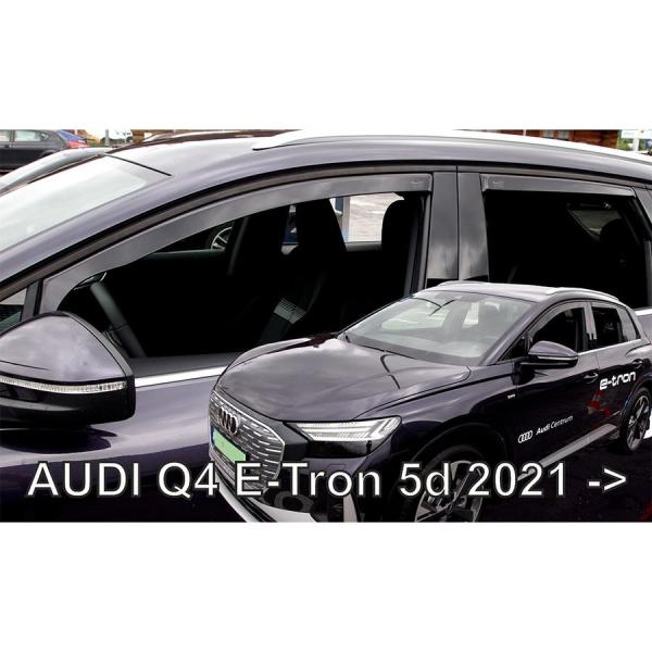 人気アイテム【M's】AUDI アウディ Q4 e-tron F4 SUV (2021-) HEKO ドアバイザー サイドバイザー 1台分 (フロント+リア) ヘコ 社外品 イートロン Eトロン 310278