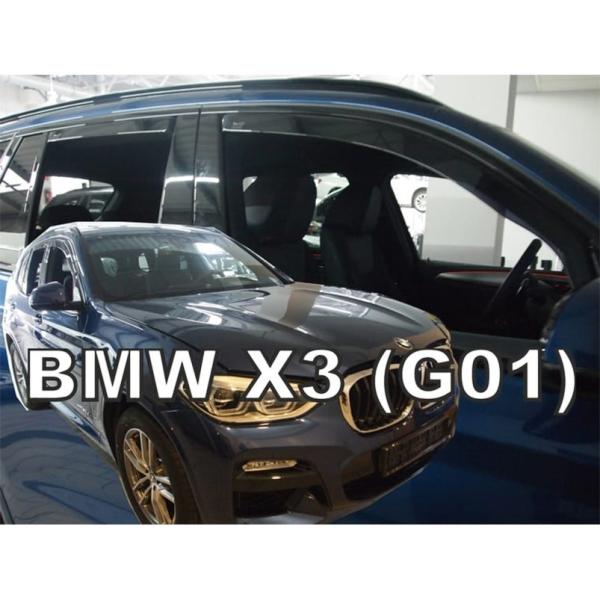 【M's】G01 BMW X3 SUV (2017-) HEKO ドアバイザー サイドバイザー 1台分 (フロント+リア) ヘコ 雨避け セット 社外品