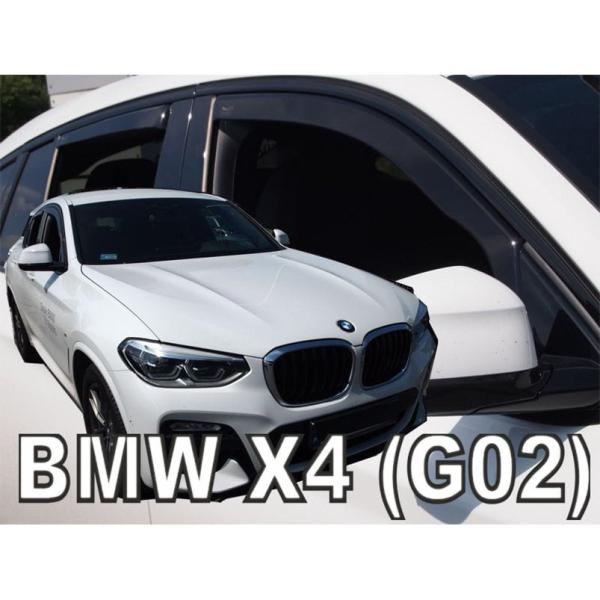 【M's】G02 BMW X4 SUV (2018-) HEKO ドアバイザー サイドバイザー 1台分 (フロント+リア) ヘコ 雨避け セット 社外品