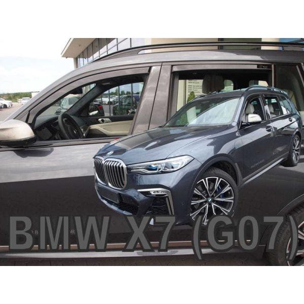 【M's】G07 BMW X7 SUV (2019-) HEKO ドアバイザー サイドバイザー 1台分 (フロント+リア) ヘコ 雨避け セット 社外品