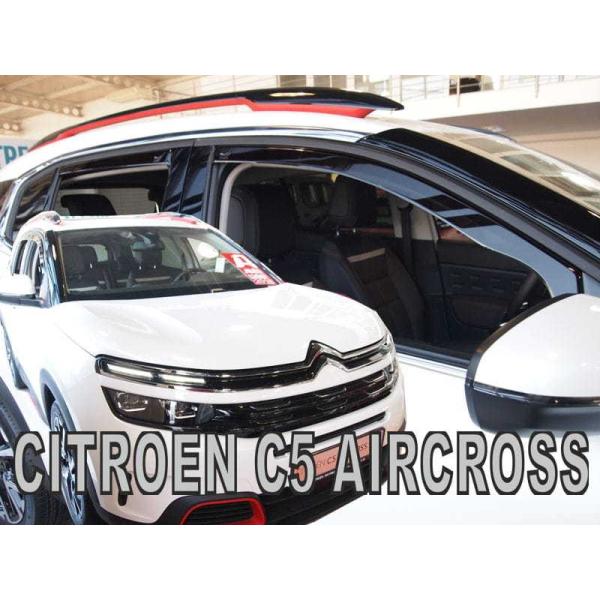 【M's】シトロエン C5 エアクロス 3DA SUV (2019-) HEKO ドアバイザー サイドバイザー 1台分 (フロント+リア) ヘコ セット