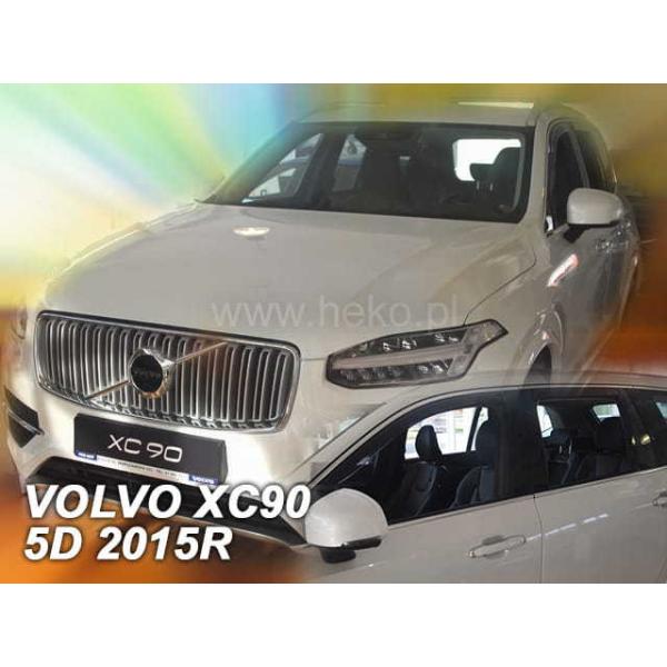 【M's】VOLVO ボルボ XC90 LB LD SUV (2016-) HEKO ドアバイザー サイドバイザー 1台分 (フロント+リア) ヘコ 外