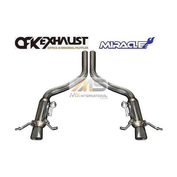 【M's】ベントレー コンチネンタルGT/GTC（W12用）OFK EXHAUST製 MIRACLE リア可変マフラー／／オールステンレス エキゾースト