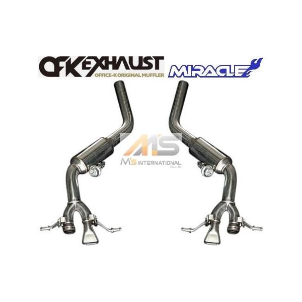 【M's】ベントレー コンチネンタルGT/GTC（V8用）OFK EXHAUST製 MIRACLE リア可変マフラー／／オールステンレス エキゾースト 