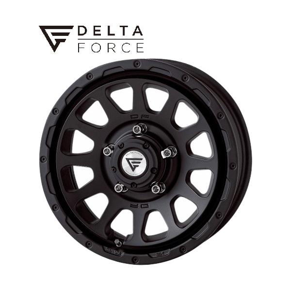 【M's】 スズキ ジムニー JB74W ノマド JC74 DELTA FORCE OVAL 16インチ ホイール 1本 (マットブラック) デルタフォ