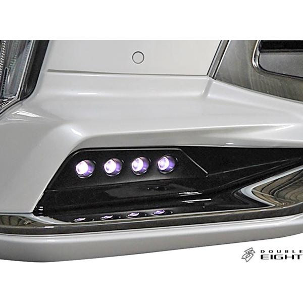 LX570後期 モデリスタフロントハーフ用 LEDアタッチメント ダブルエイト レクサス（LEXUS） 【M's】 後期 LX570 (2015.09-) DOUBLE EIGHT