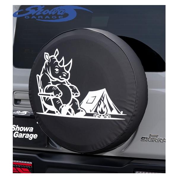【M's】 JB64 JB23 JA22 JA12 JA11 ジムニー Showa GARAGE スペアタイヤカバー (サイ) 小物 アクセサリー パーツ 部品 外装 人気 ショウワガレージ E01011