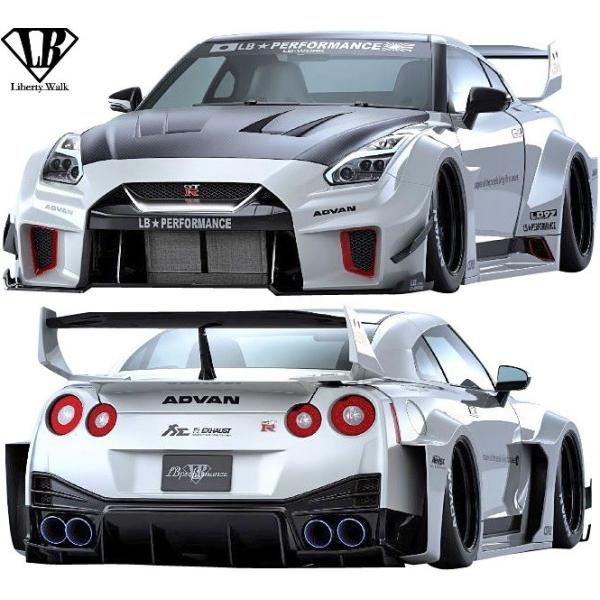 yM'szY R35 GT-R (2007y-) LB-Silhouette WORKS GT 35GT-RR Ver.2 Rv[g{fBLbg 8_^^hCJ[{ Liberty Walk oeB[EH[N
