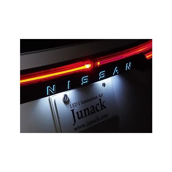 【M's】 日産 ノート オーラ オーラニスモ オーテック (2020.12-) Junack LEDトランスワード イルミネーション リアエンブレム用 ジュナック LTW-N1