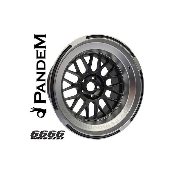 86 【M's】 PANDEM 6666ホイール 18インチ 単品 1本 (18×9.5 -30 / PCD