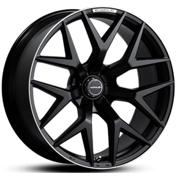 【M's】 WALD ホイール GENUINE LINE MB001 ロールスロイス カリナン 1台分 (4本) セット マットブラック 24インチ 1