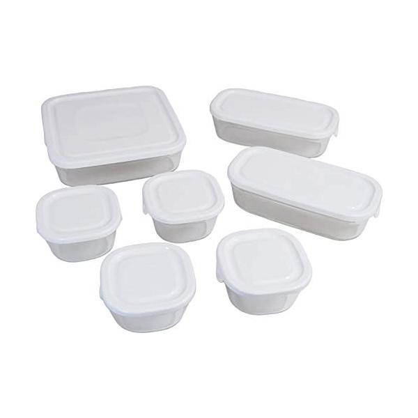 iwaki 耐熱ガラス 重ねパックシステム７  保存容器 耐熱 電子レンジ・オーブンで調理可能 