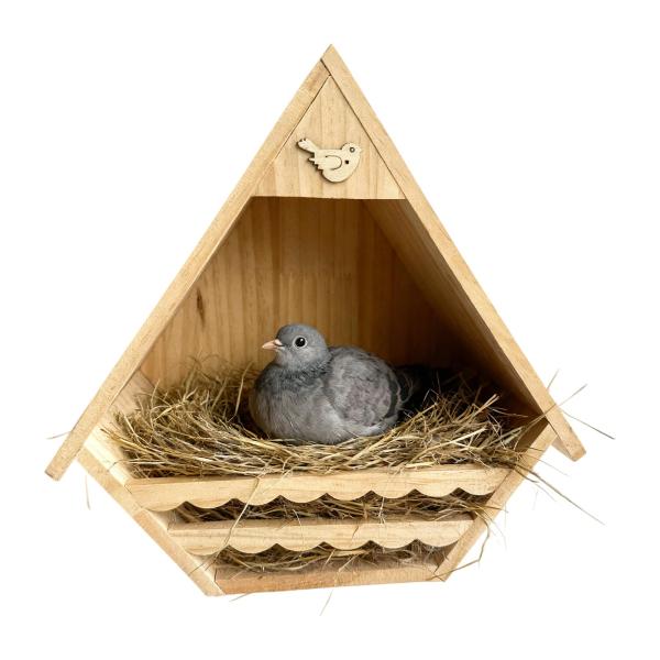 木製 バードハウス 鳥小屋 野鳥の巣箱 屋外 庭 ベランダ 吊り下げ式 天然木 おしゃれ ガーデニング 野鳥観察 シジュウカラ スズメ
