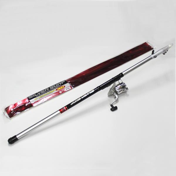 釣竿　3本　リールセット 投げ釣りセット ロッド360+ライン付きリール3000 釣竿 リールセット