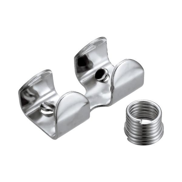 ロープクランプです。メーカー：浅野金属工業品名：ロープクランプ※材質：SUS304サイズ(mm):6d(mm):6L(mm):38B(mm):15B1(mm):13H(mm):12S(mm):7t(mm):1.2重量(g):10納期の目安：...