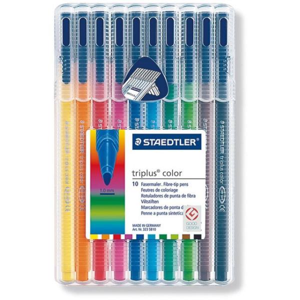 メール便可 ステッドラー トリプラス カラーペン 10色セット 線幅1mm