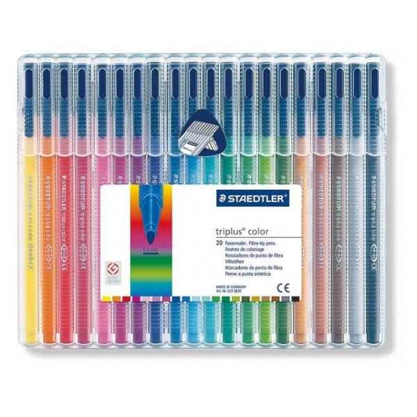 メール便可 ステッドラー トリプラス カラーペン 20色セット 線幅1mm