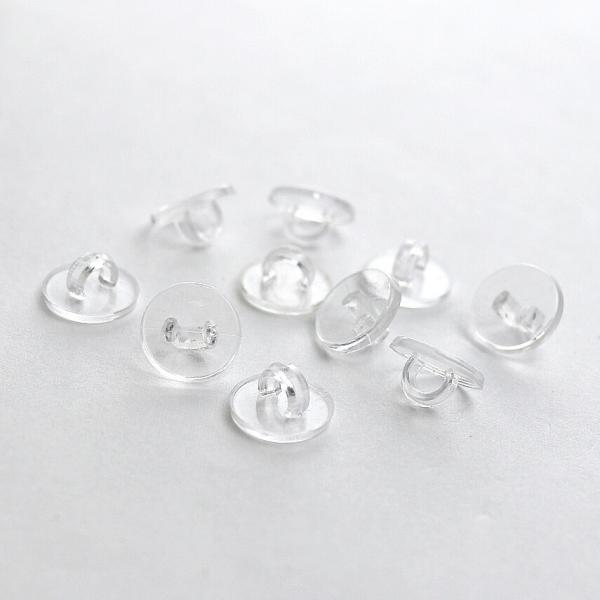 10mm 20個入 ABS樹脂 足付きボタン クリア 【ゆうパケット対応】