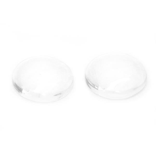 ぷっくりと膨らんだ形が可愛らしい硝子パーツ。ミール皿や台付き金具に貼り付けて、オリジナルアクセサリーに。■商品名 ドーム型 ガラスカボション■カラー クリア■サイズ(約) 直径：12mm 厚み：4.5mm■セット内容 ×10■備考 ※パソコ...