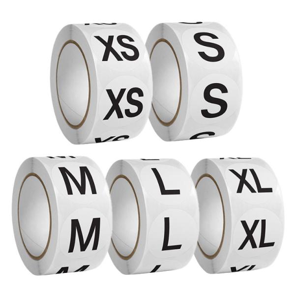 ロールシール 切り売り 1 ロールシール サイズシール 全5サイズ XS S M L XL 1種類 1巻入