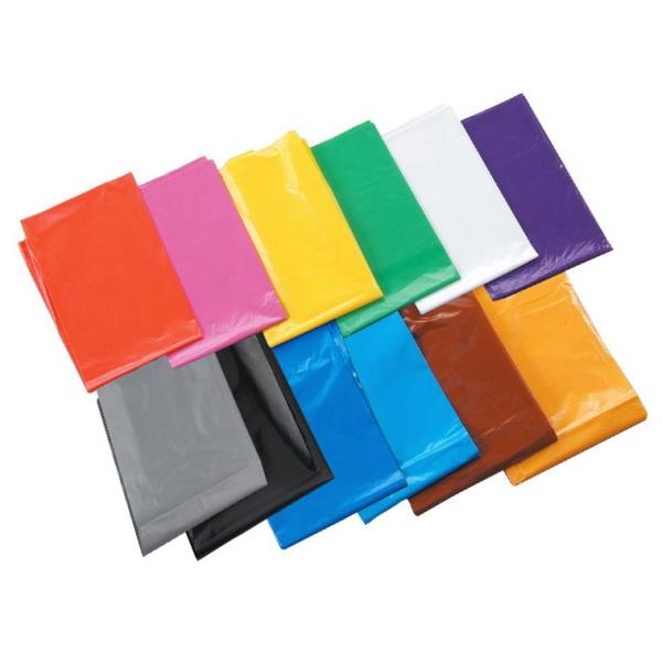 他サイト： カラービニール袋（10枚組） 赤 桃 黄 緑 青 白 橙 水色 紫 茶 黒 グレー 【ゆうパケット対応】の商品画像