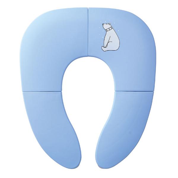 他サイト： 折り畳み式補助便座 青 1個入【宅配便】の商品画像