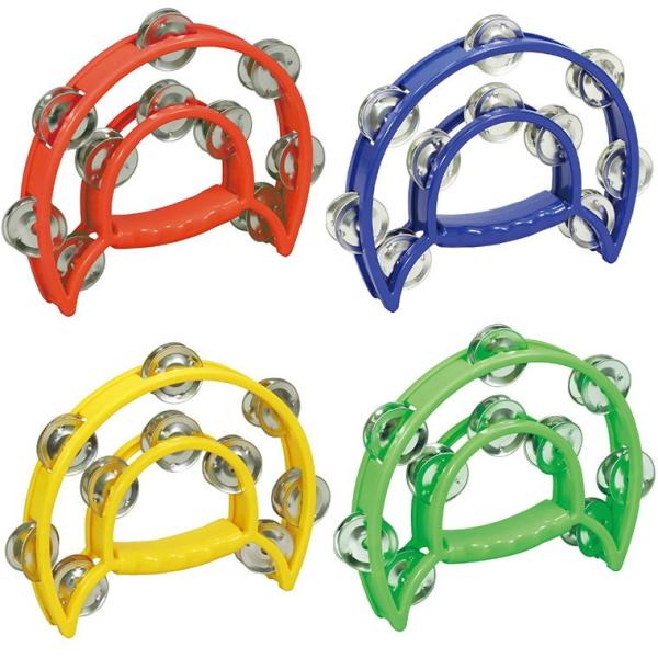 【商品説明】 持ちやすく、振りやすいカラータンバリン！  小さい手でも握りやすいサイズ♪■商品名 ダンスタンバリン （中） ■サイズ150×120×30mm■内容1個入■カラー赤、青、黄、緑■材質PS、鉄■製造元株式会社アーテック■備考※画...