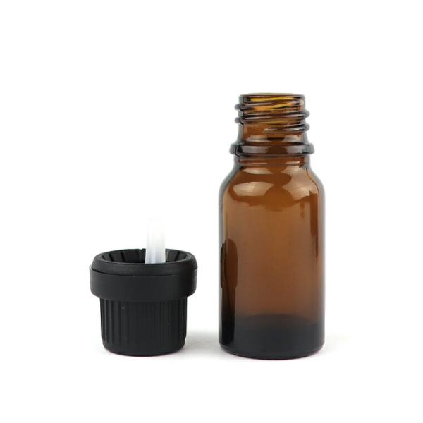 10ml 1個入 遮光瓶 茶色 ドロッパー付 25mm×57.5mm Φ10.5mm 【ゆうパケット対応】