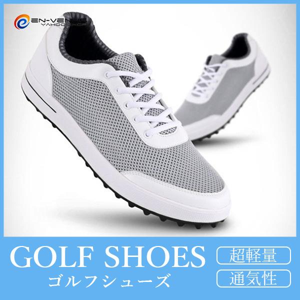 ゴルフシューズ メンズ スパイクシューズ ソフトスパイクレス ゴルフ靴 紳士靴 通気 軽量 幅広 3e ブランド スニーカー スポーツシューズ カジュアル 歩きやすい venusa Enchanted Venus 通販 Yahoo ショッピング