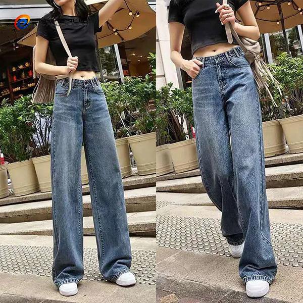 デニムパンツ レディース ジーンズ Gパン ワイドデニムパンツ 大きい 