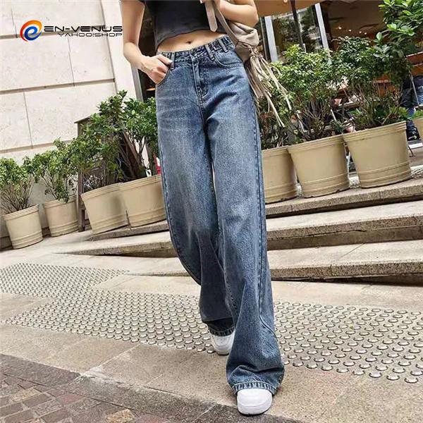 デニムパンツ レディース ジーンズ Gパン ワイドデニムパンツ 大きいサイズ ボトムス 美脚 脚長 無地 体型カバー ストレート ゆったり 秋冬 きれいめ 着痩せ Enkuzi Enchanted Venus 通販 Yahoo ショッピング