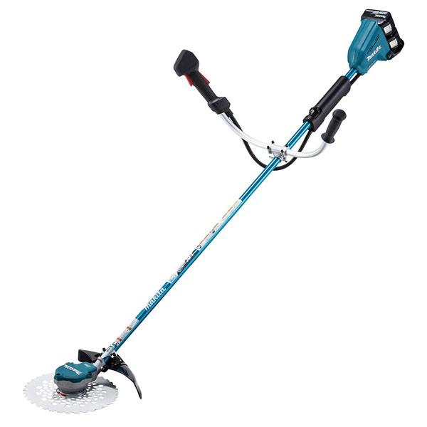 マイキュット　パープル　充電器付 マキタ(makita) 充電式草刈機 Uハンドル 36V 6Ah バッテリ2本