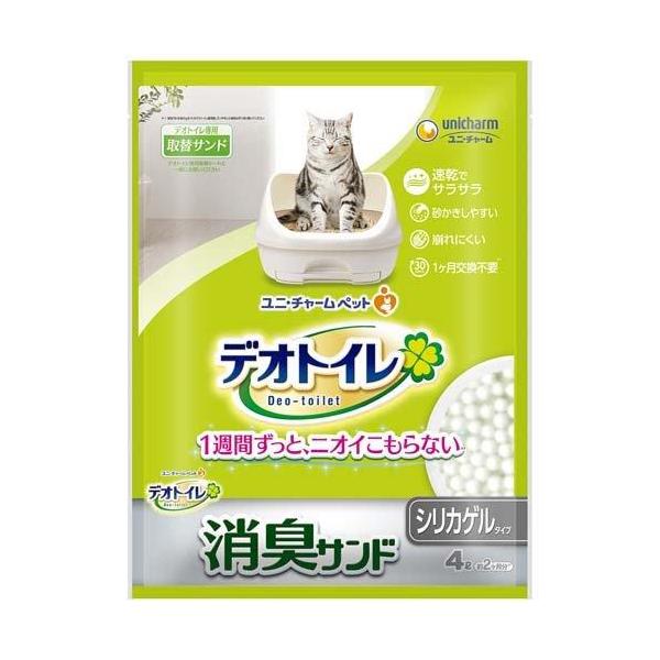 ユニチャーム 取替サンド デオトイレ 消臭サンド 4L デオトイレ 1週間消臭・抗菌デオトイレ 取り替え専用 消臭サンド