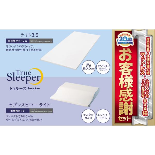 アウトレット/在庫限り】トゥルースリーパーお客様感謝セットシングル 