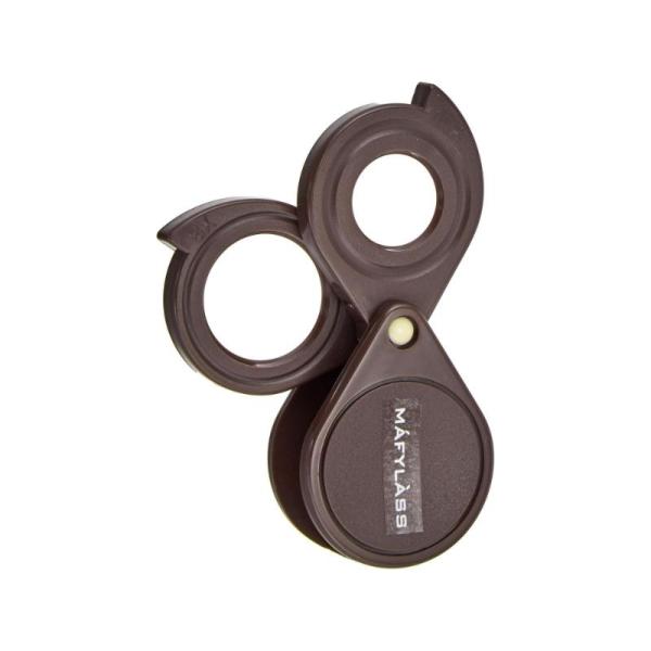 2つの精密レンズの組み合わせで拡大率を自由に変えることができます。軽くて持ち運びにも便利です。《商品詳細》倍率(倍)：8+10幅(mm)：31奥行(mm)：16高さ(mm)：40材質本体：ABS樹脂レンズ：アクリル樹脂質量・質量単位10ｇ