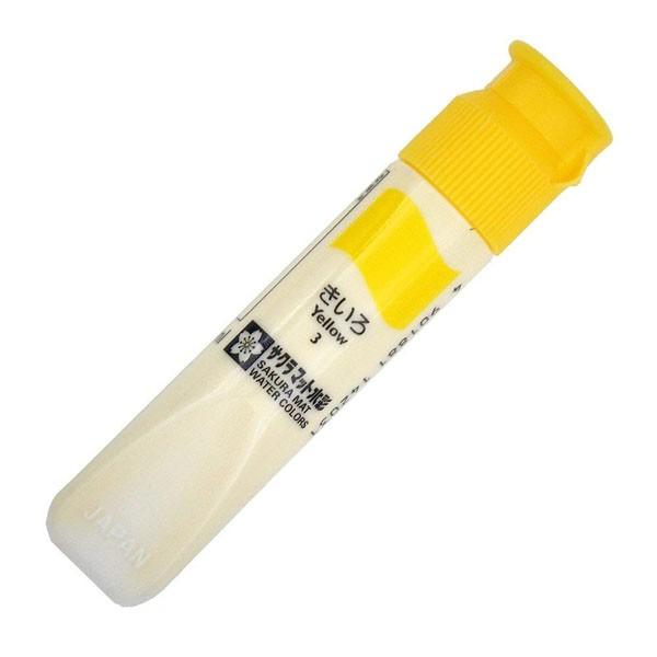 サクラクレパス】絵の具 マット水彩 単色 12ml MWP-P#3 きいろ ポリ