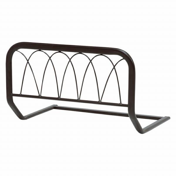 布団ずれ防止にベッドカードがあれば便利。ダークブラウン(約)幅60×奥行43×高さ37cm主材:スチールパイプ 中国製