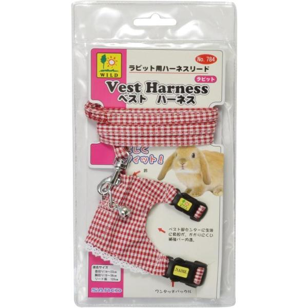 ベストハーネスは、生体に優しくフィットする様、ハーネス本体をベスト風の形状ハーネス本体のセンターに補強バーを内蔵し、リードを引っ張った時などにもベスト部分全体に均等に荷重がかかり、常に安定しているので、生体への負担を軽減します。原産国：中国...