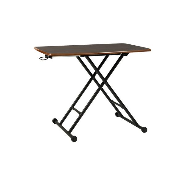 ●レトロ調で光沢のある天板が特徴のミッドセンチュリーテイストの昇降テーブル●天板は木目調プリント化粧繊維板にポリエステル塗装を施した高級感のある鏡面仕上げ●水に強く汚れ等も拭き取りやすくお手入れ簡単●天板横のレバーを引きながら高さ調整が可能...