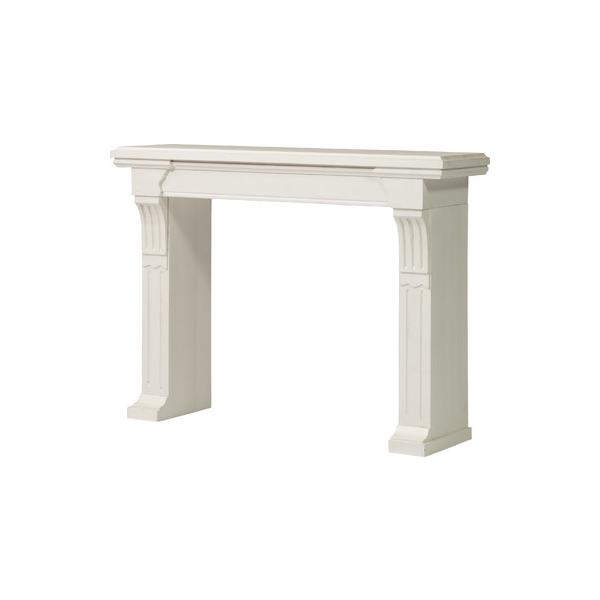 マントルピースにホワイトカラーが登場。細部までこだわった装飾がエレガントな空間を演出します。【材質】天然木(杉) 水性ラッカー塗装【静的耐荷重】10kg【注意事項】※個体差あり【組立】組立式【原産地】中国 【商品重量】7.0kg