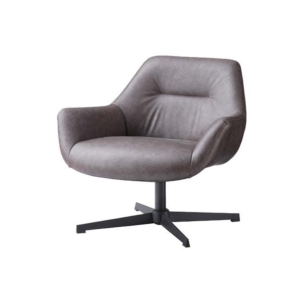 身体を包み込むフォルムで、座り心地を追求したデザインのラウンジチェア。回転式で座り降りもしやすく、デザイン性に加え機能性にもこだわりました。 【材質】スチール (粉体塗装) ポリエステル【機能】回転式【静的耐荷重】80kg【組立】組立式