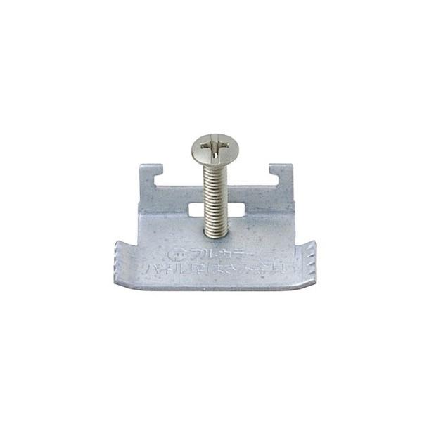 ［特　徴］　パネルはさみ金具（３〜10mm壁用）［サイズ］　横60×奥行10×高さ100mm