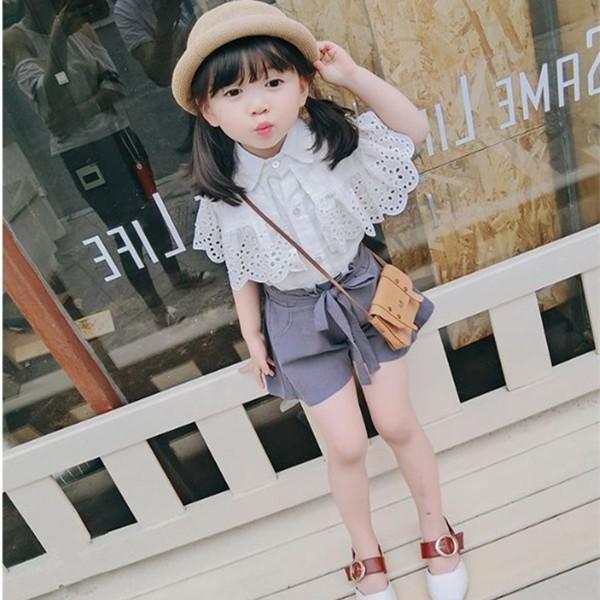 セットアップ 上下セット キッズ 女の子 子供服 子ども服 半袖 ボトムス ショートパンツ ショーパン 新作 夏 夏服 90 100 110 1 130cm Ln0850 Encore 通販 Yahoo ショッピング